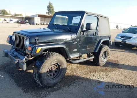 1998 Jeep Wrangler Sport из США, поврежденный, VIN 1J4FY19S8WP787240